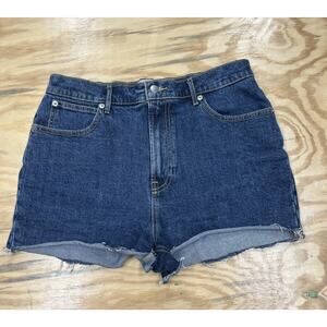 Everlane Shorts The Way High Denim Short Cutoff Womens 4 Blue Festival Cowgirl